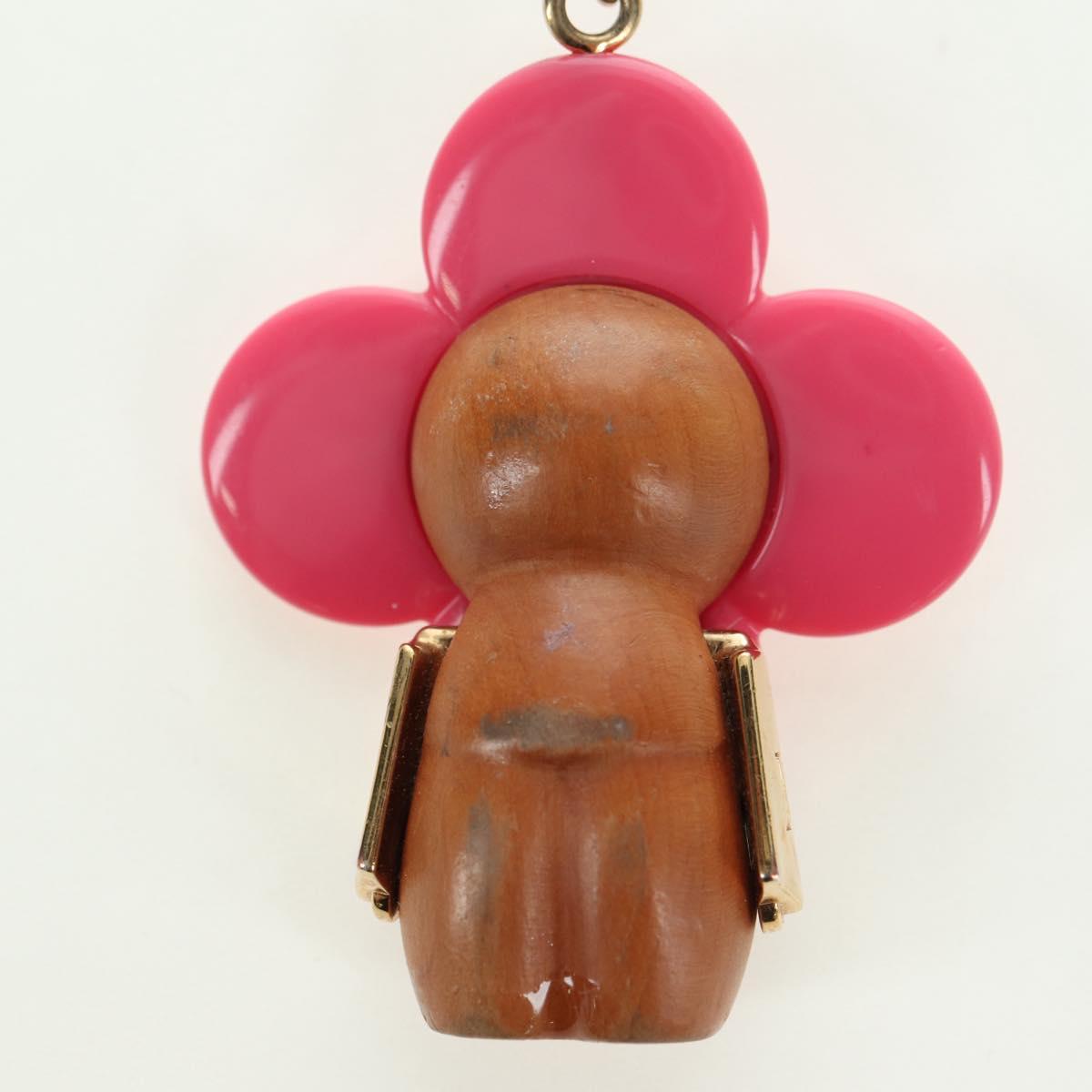 LOUIS VUITTON Porte Cre Vivienne Charm metal Gold Tone M67298 LV Auth 180398M