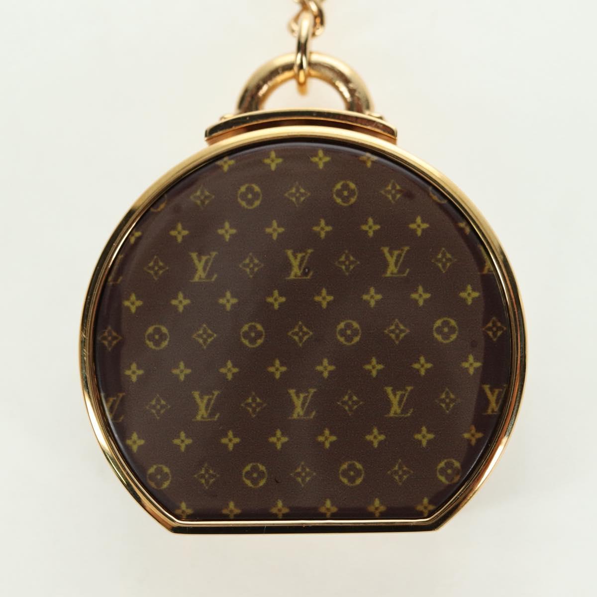 LOUIS VUITTON Porte Cles Boite Chapeau Key Holder metal Gold M62230 Auth 180399M