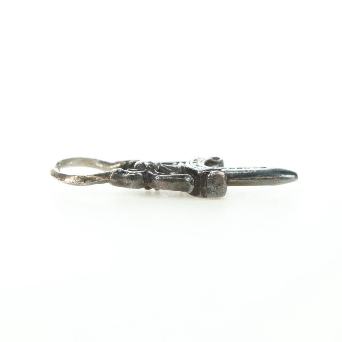 Chrome Hearts Dagger Charm Pendant Top Ag925 Silver Auth 180400M