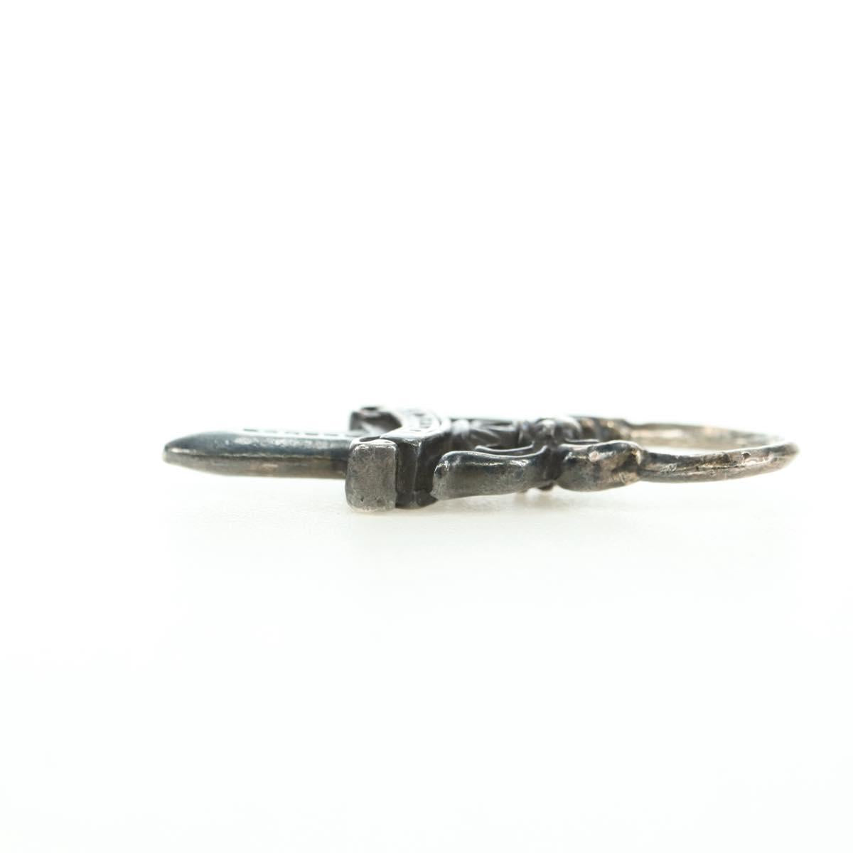Chrome Hearts Dagger Charm Pendant Top Ag925 Silver Auth 180400M
