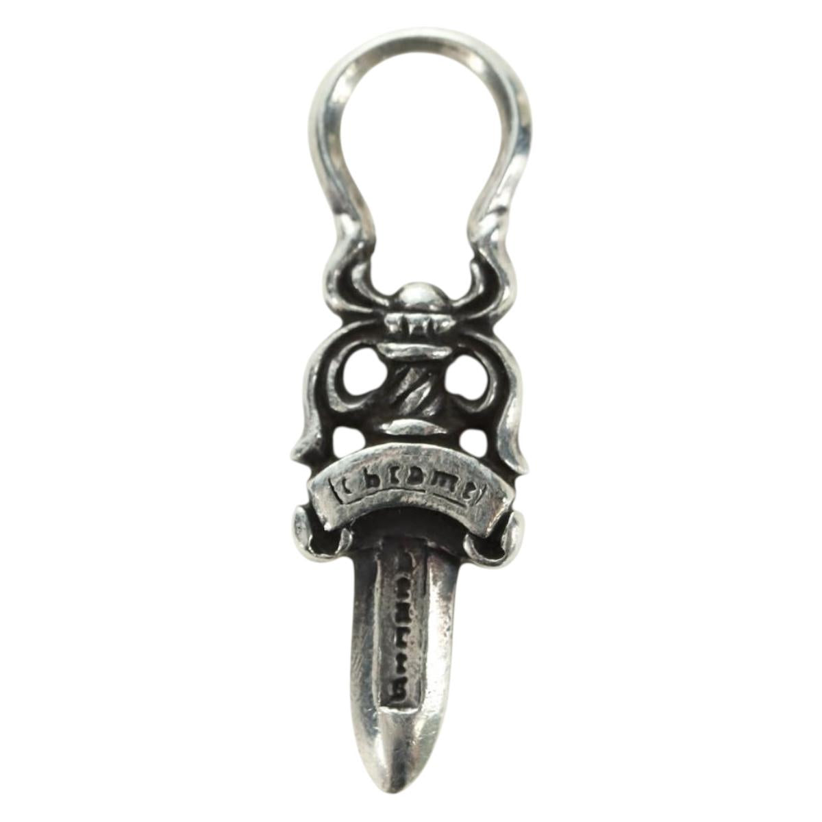 Chrome Hearts Dagger Charm Pendant Top Ag925 Silver Auth 180401M