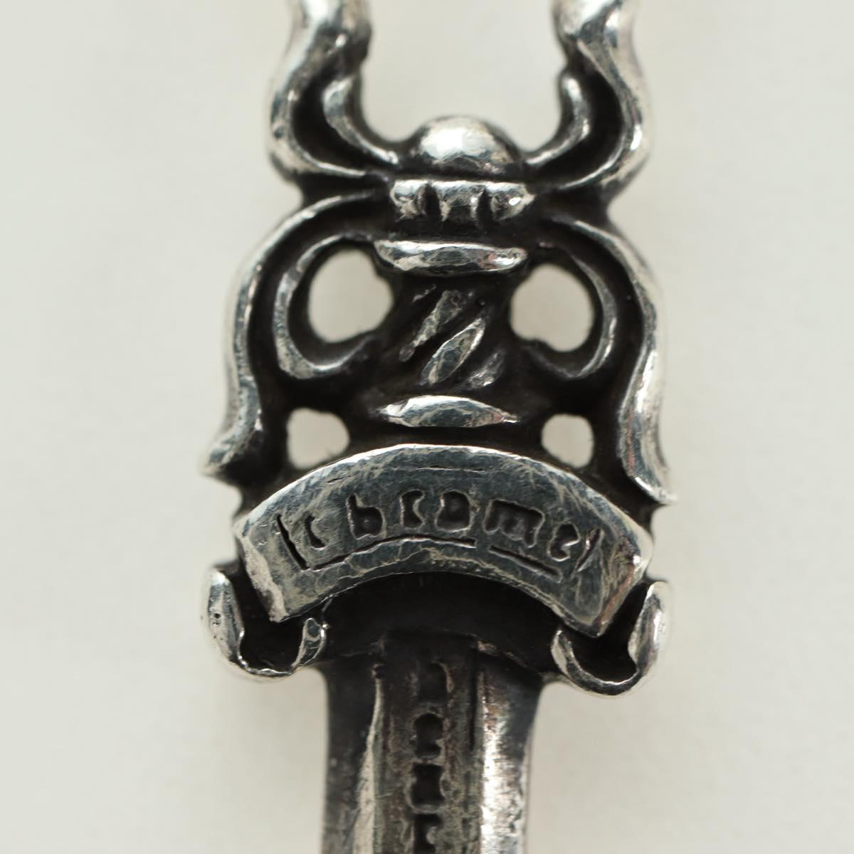 Chrome Hearts Dagger Charm Pendant Top Ag925 Silver Auth 180401M