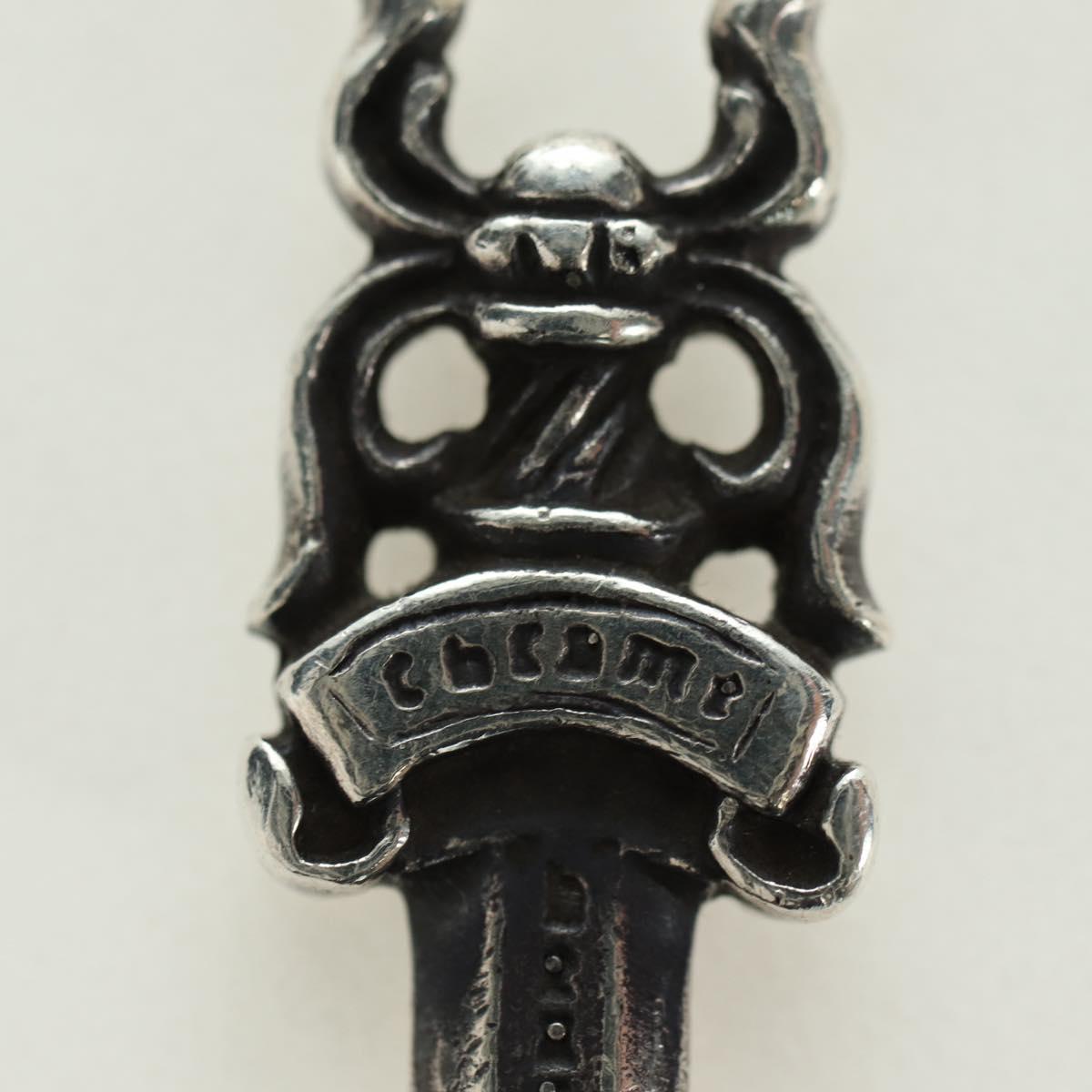 Chrome Hearts Dagger Charm Pendant Top Ag925 Silver Auth 180401M