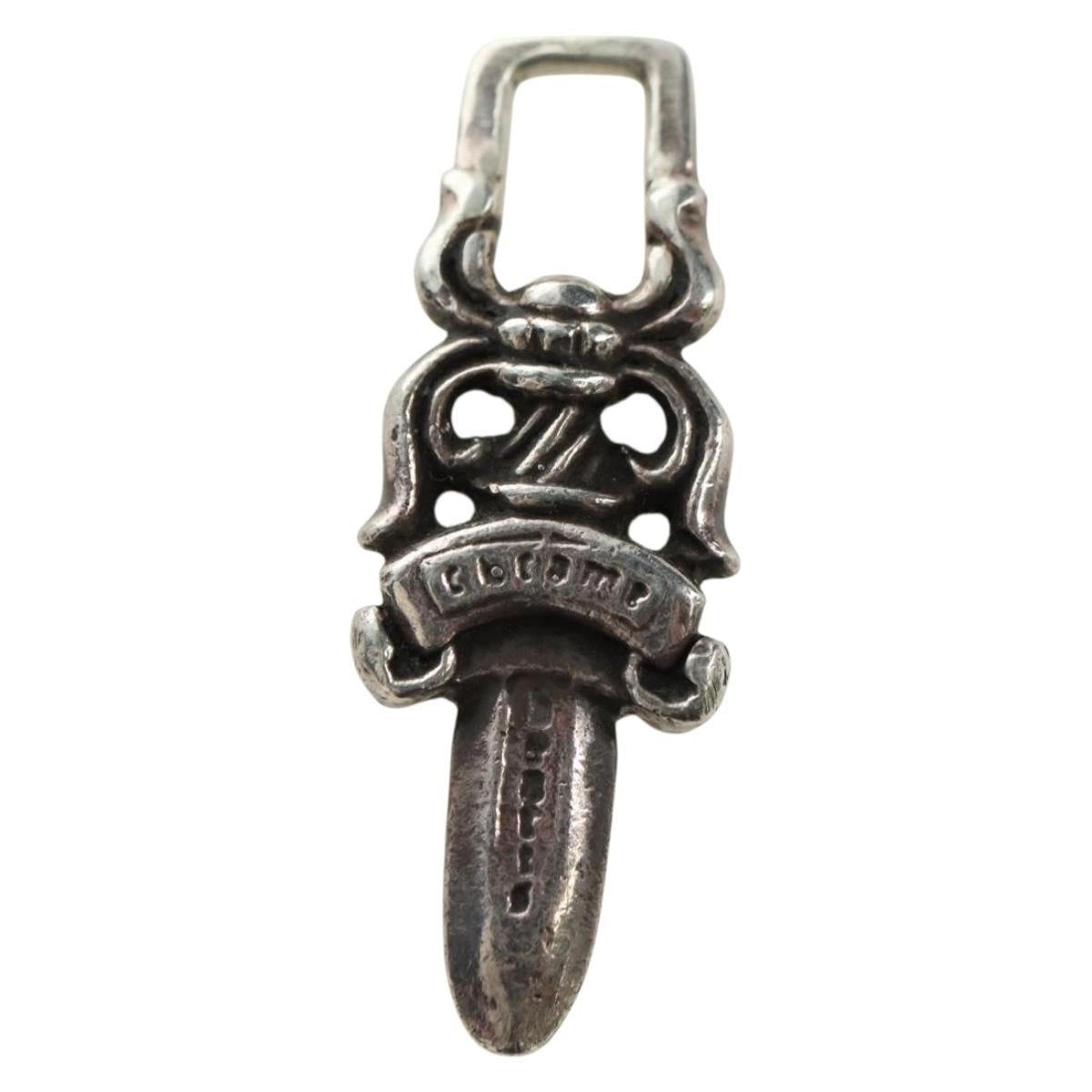 Chrome Hearts Dagger Charm Pendant Top Ag925 Silver Auth 180402M