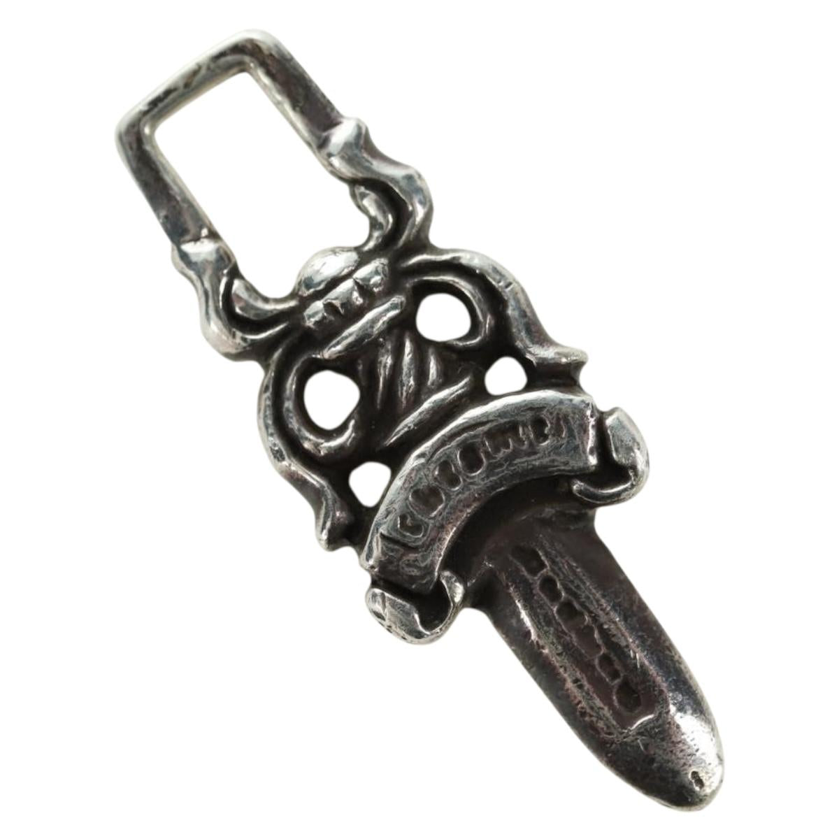 Chrome Hearts Dagger Charm Pendant Top Ag925 Silver Auth 180403M