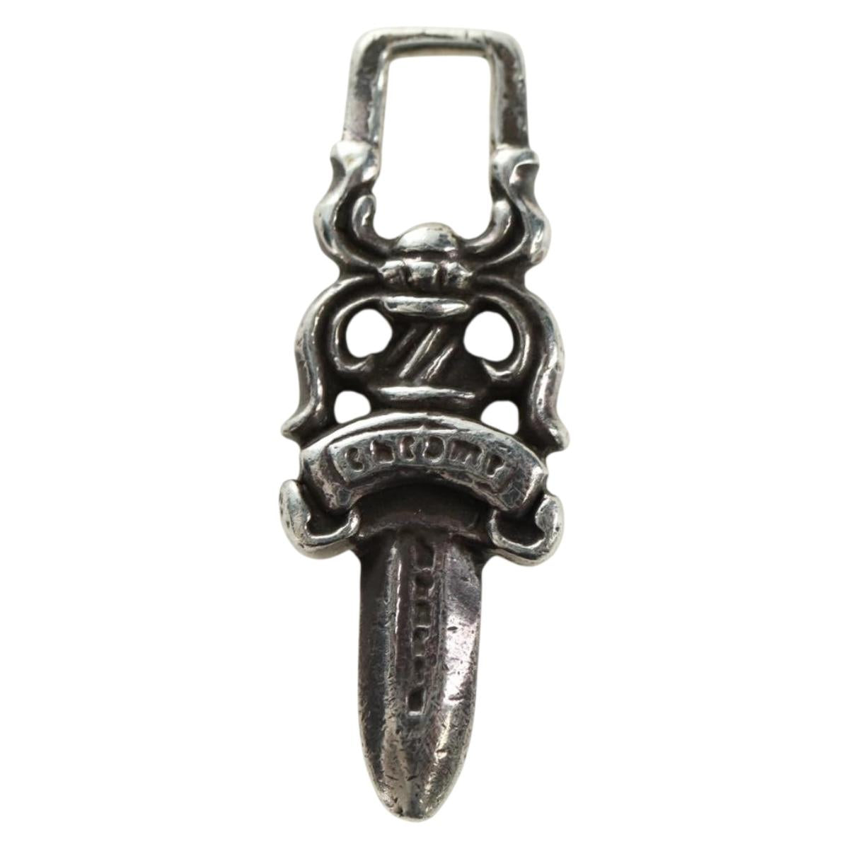 Chrome Hearts Dagger Charm Pendant Top Ag925 Silver Auth 180403M