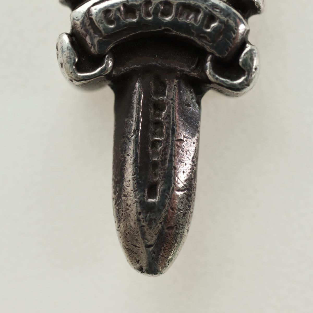 Chrome Hearts Dagger Charm Pendant Top Ag925 Silver Auth 180403M