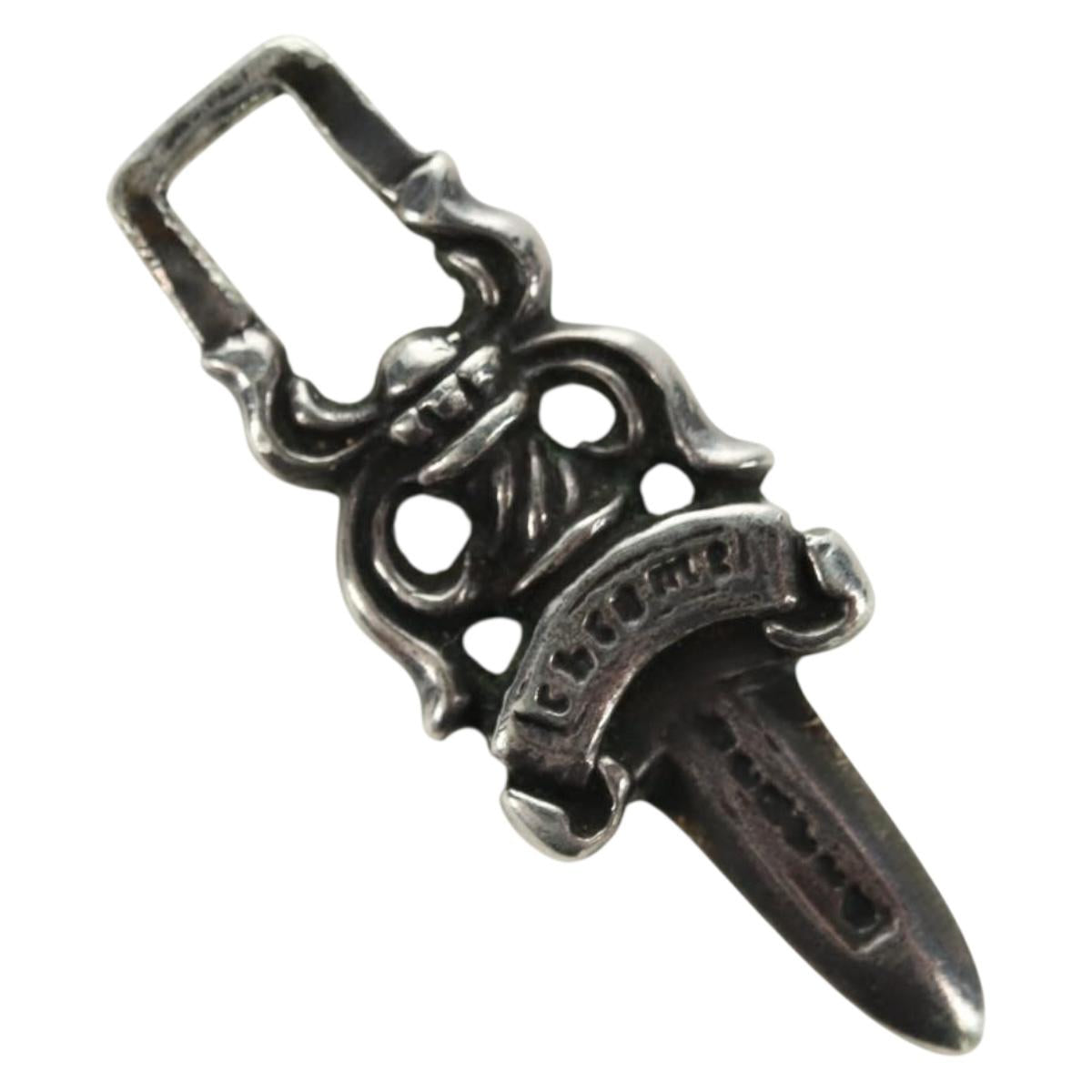 Chrome Hearts Dagger Charm Pendant Top Ag925 Silver Auth 180404M