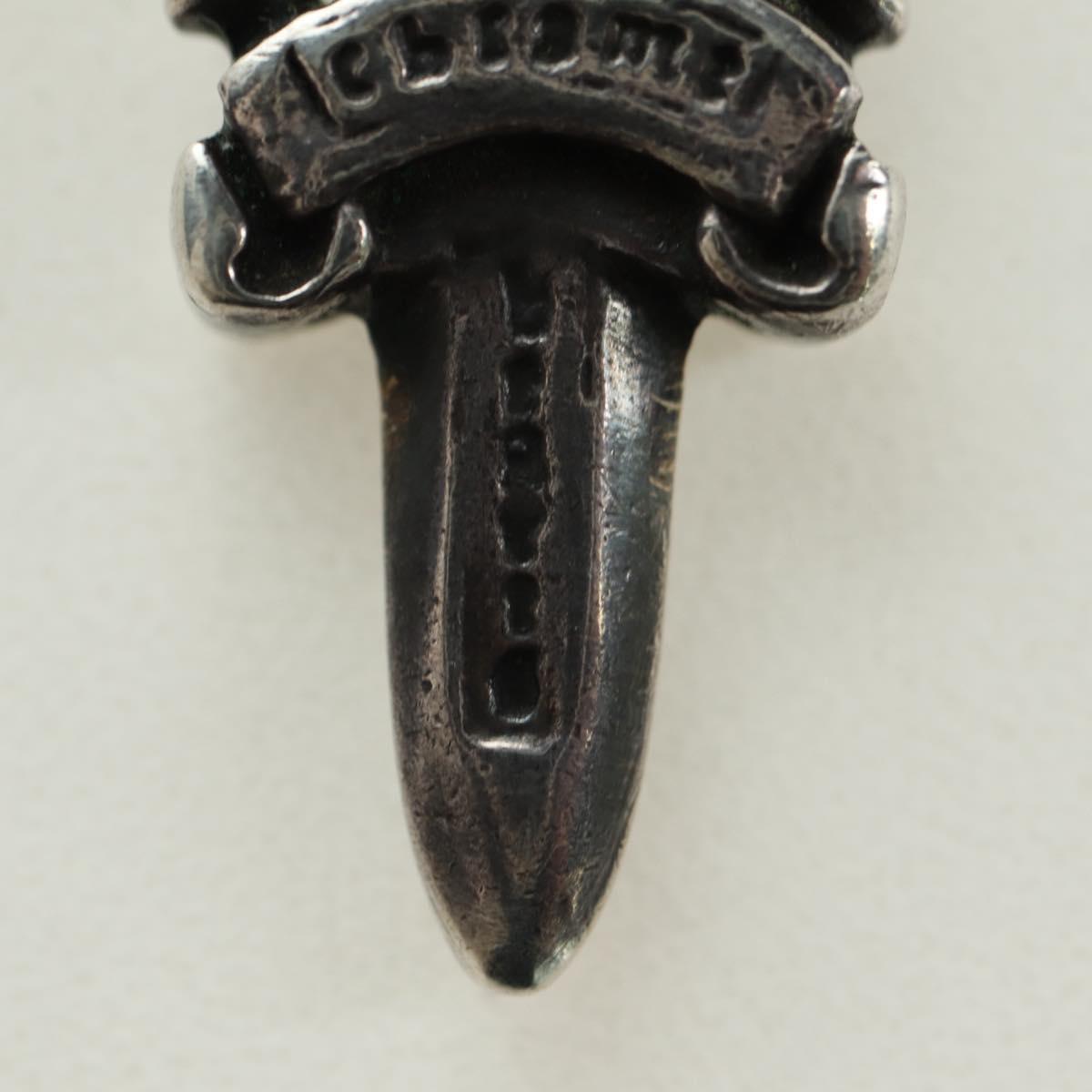 Chrome Hearts Dagger Charm Pendant Top Ag925 Silver Auth 180404M