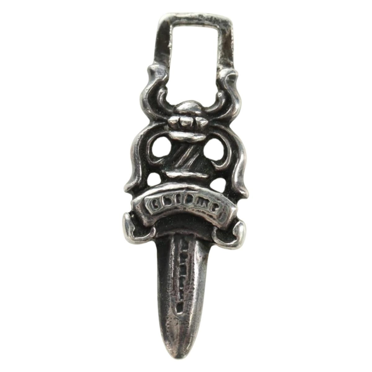 Chrome Hearts Dagger Charm Pendant Top Ag925 Silver Auth 180404M