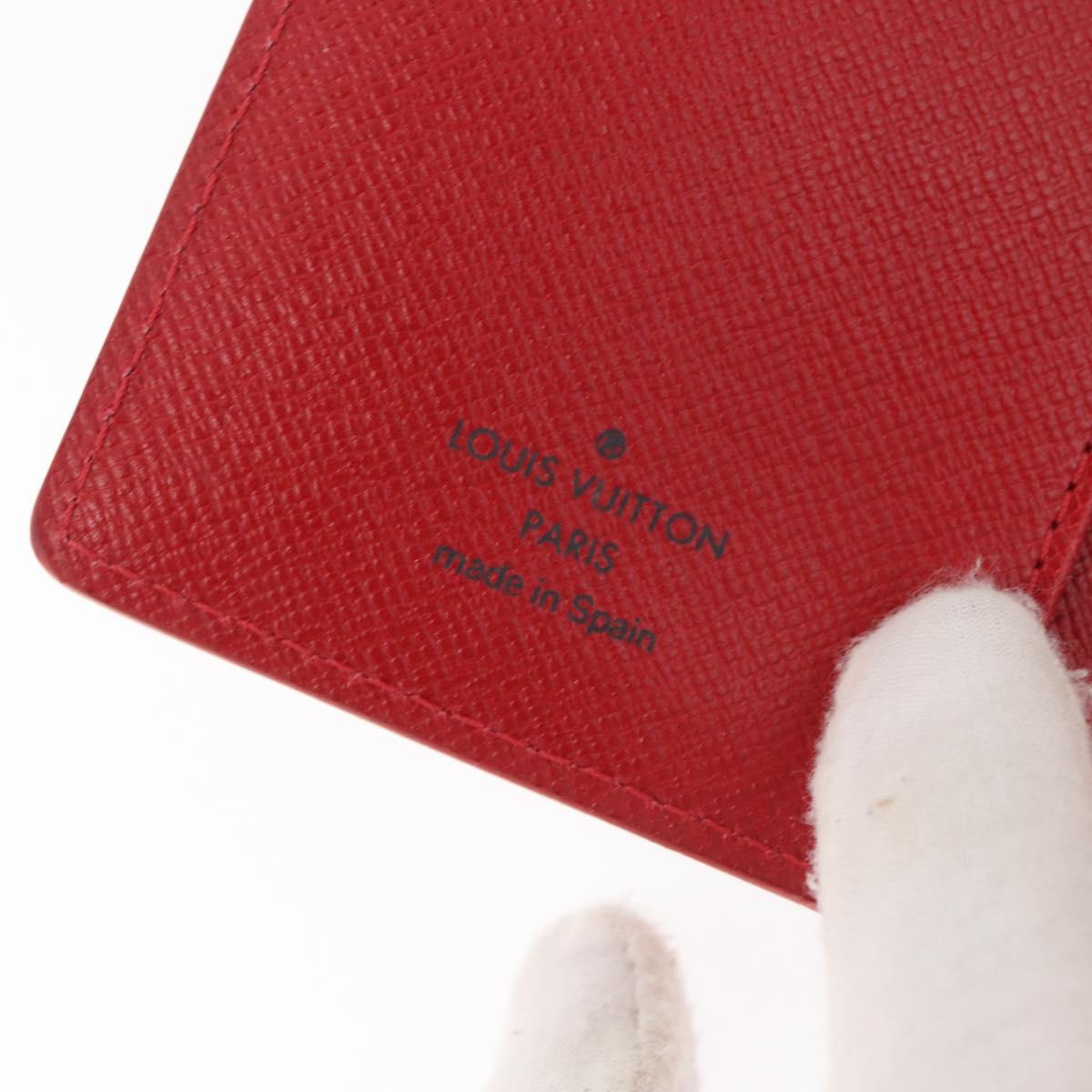 LOUIS VUITTON Epi Agenda PM Day Planner Cover Red R20057 LV Auth 180406A