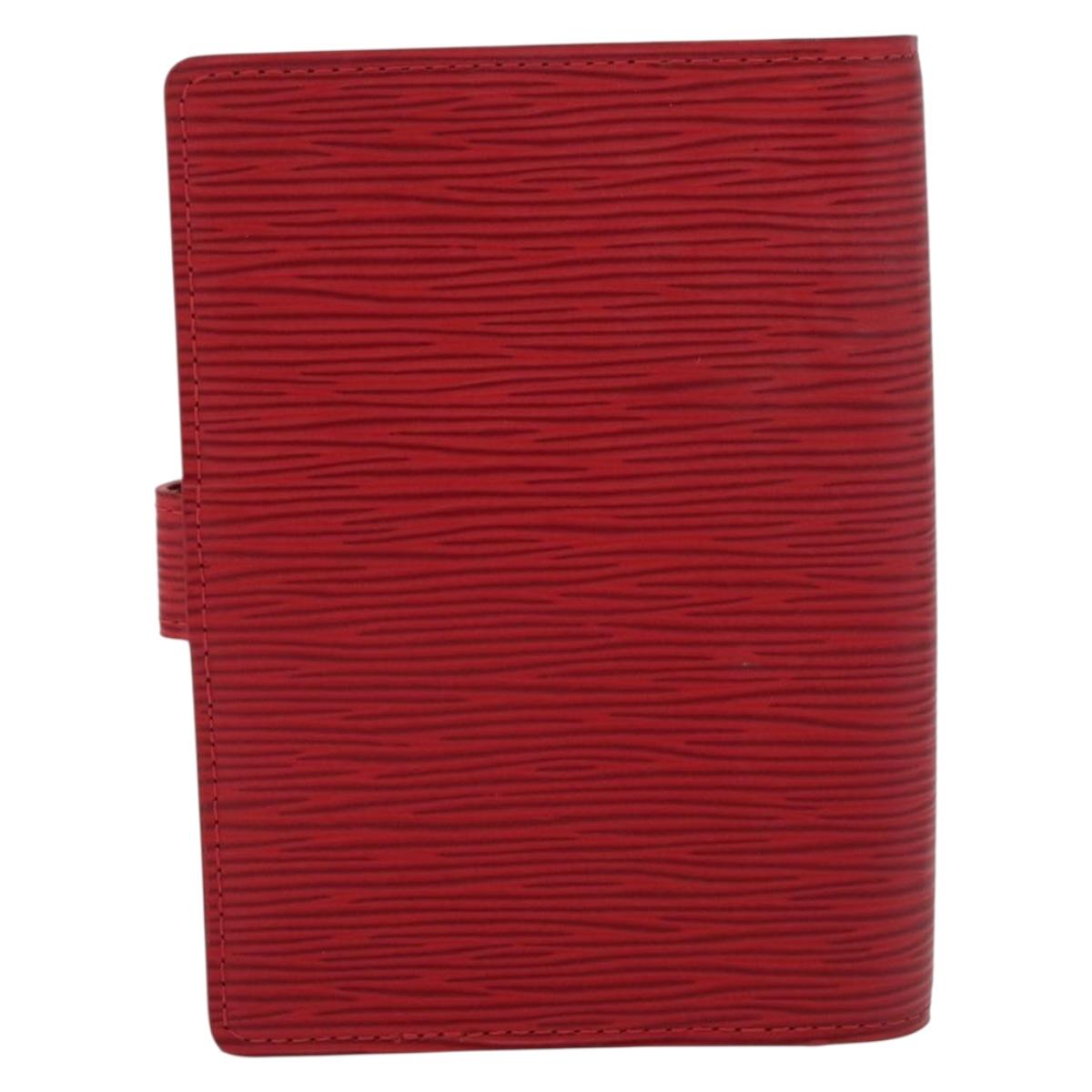 LOUIS VUITTON Epi Agenda PM Day Planner Cover Red R20057 LV Auth 180406A