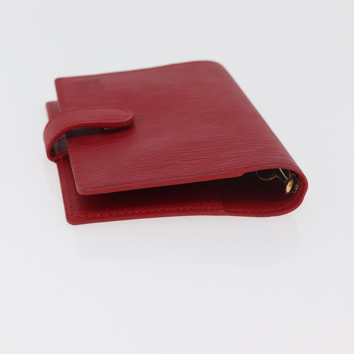 LOUIS VUITTON Epi Agenda PM Day Planner Cover Red R20057 LV Auth 180406A
