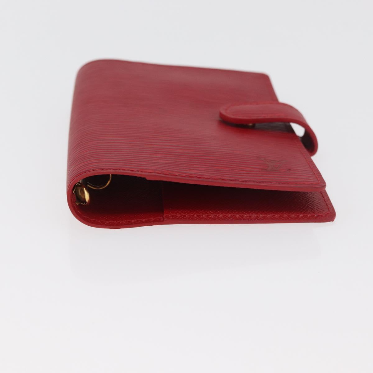 LOUIS VUITTON Epi Agenda PM Day Planner Cover Red R20057 LV Auth 180406A