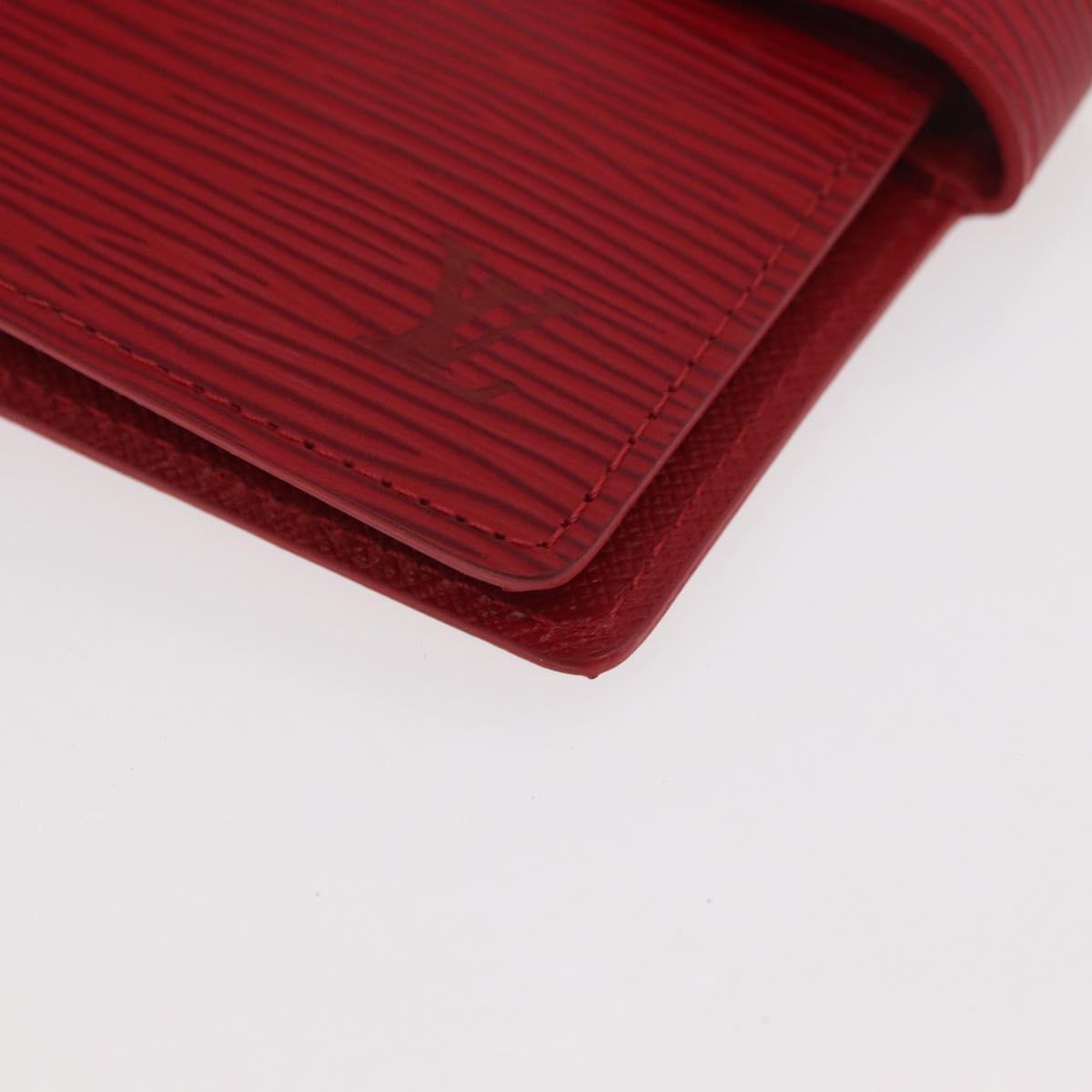 LOUIS VUITTON Epi Agenda PM Day Planner Cover Red R20057 LV Auth 180406A