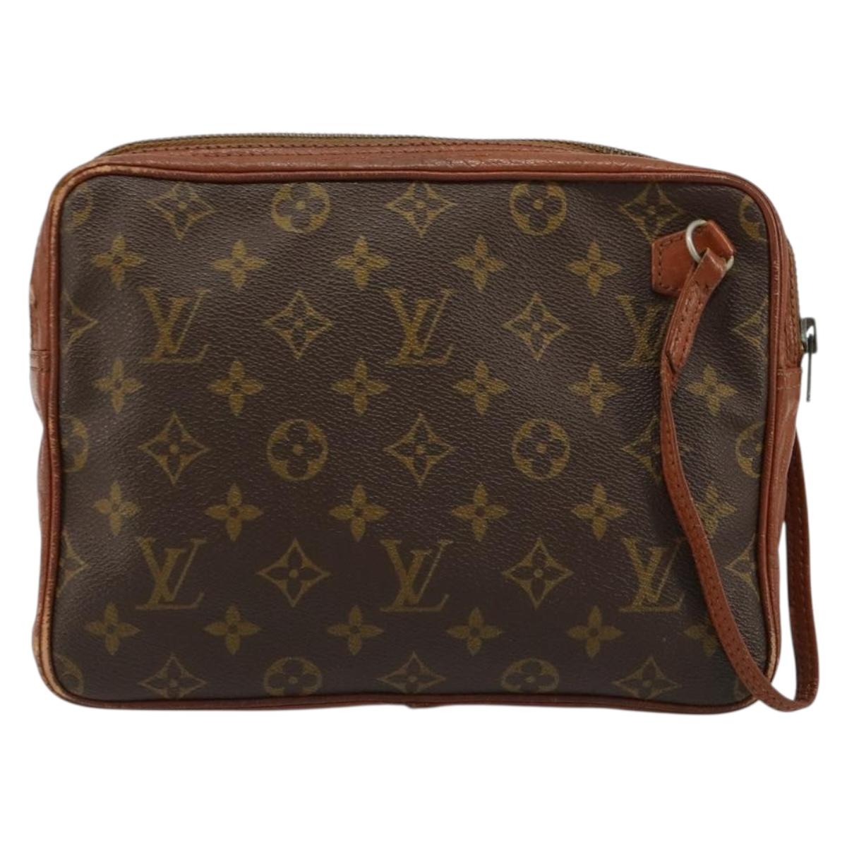LOUIS VUITTON Monogram Pochette Sports Clutch Bag N0.183 LV Auth 180407