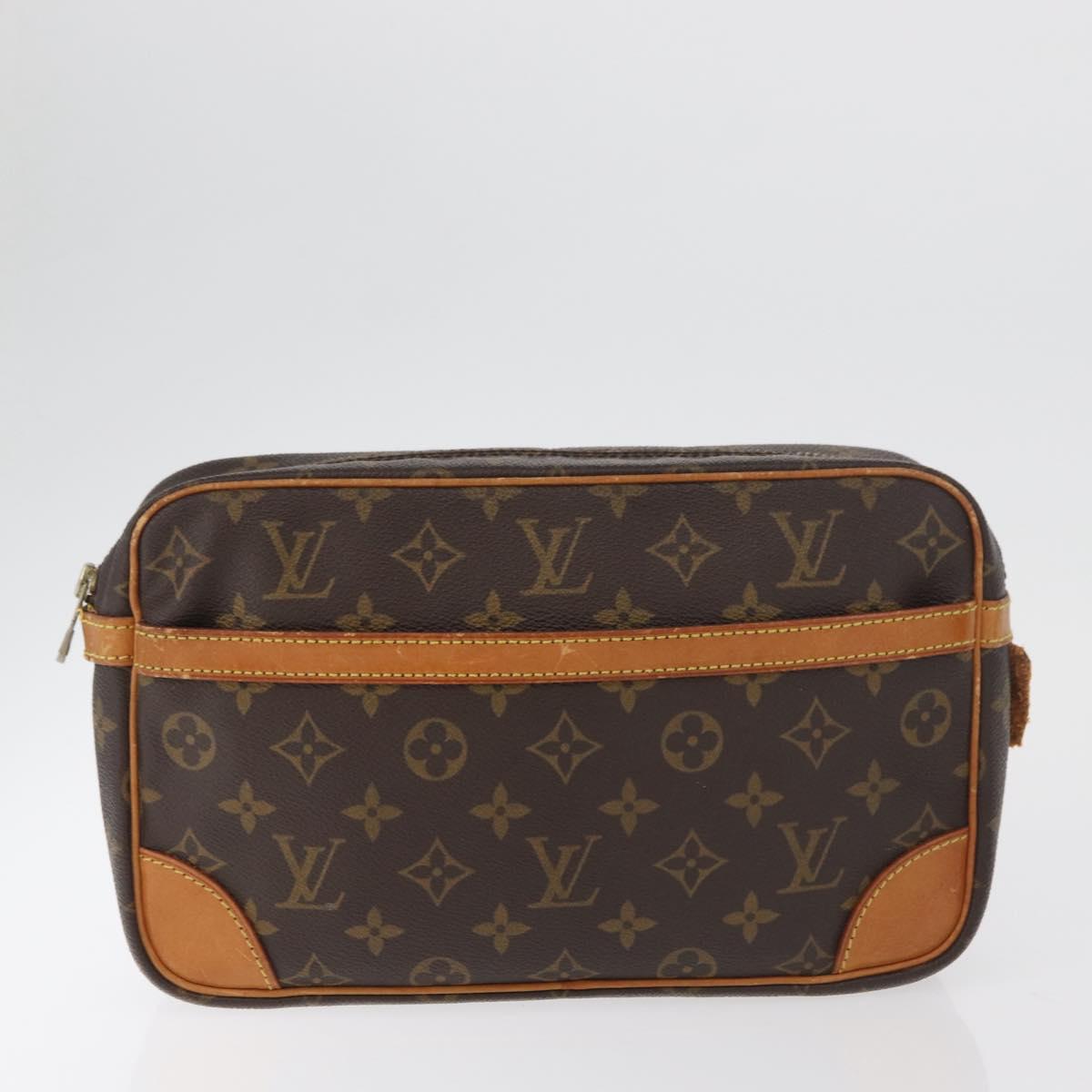 LOUIS VUITTON Monogram Clutch Bag 2 Set LV Auth 180415