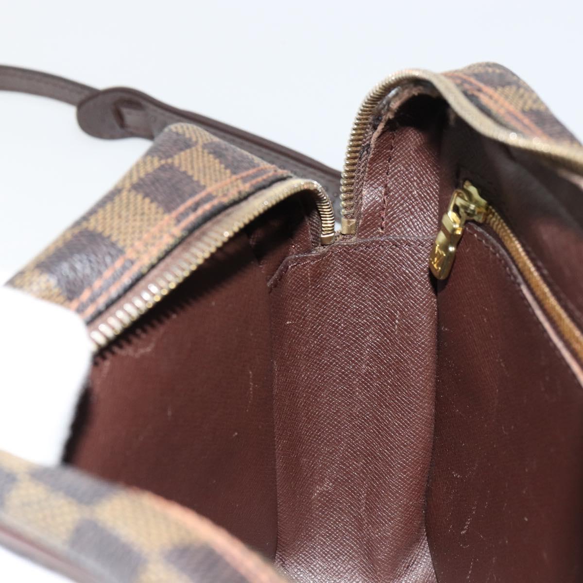 LOUIS VUITTON Damier Ebene Trocadero 27 Shoulder Bag SPO N48085 LV Auth 180428