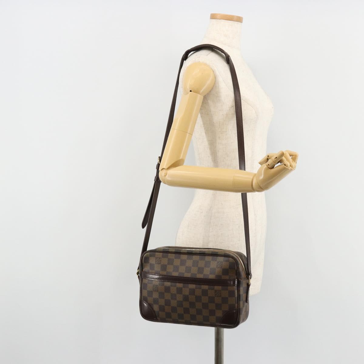 LOUIS VUITTON Damier Ebene Trocadero 27 Shoulder Bag SPO N48085 LV Auth 180428