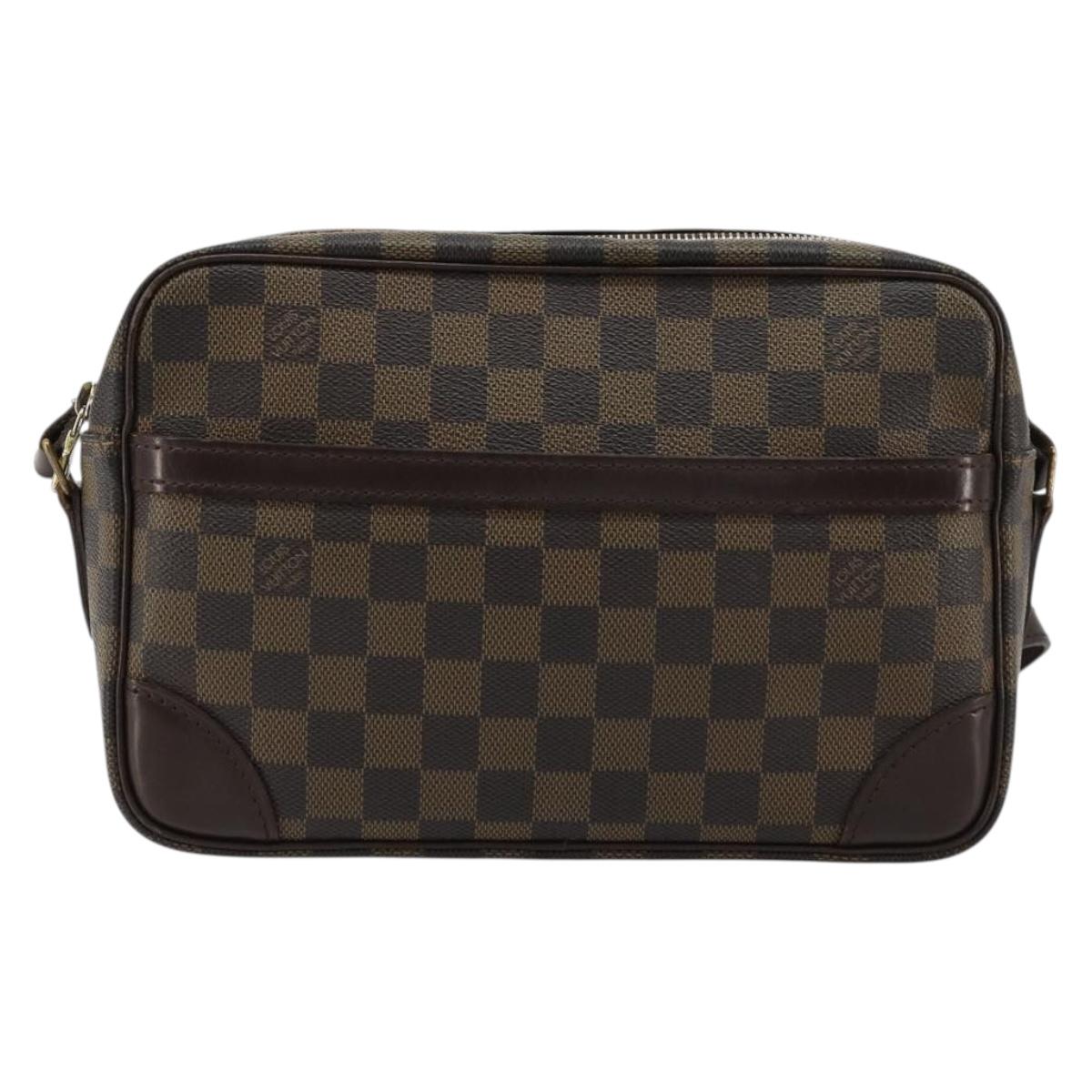LOUIS VUITTON Damier Ebene Trocadero 27 Shoulder Bag SPO N48085 LV Auth 180428
