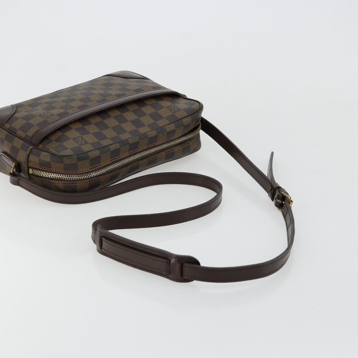 LOUIS VUITTON Damier Ebene Trocadero 27 Shoulder Bag SPO N48085 LV Auth 180428