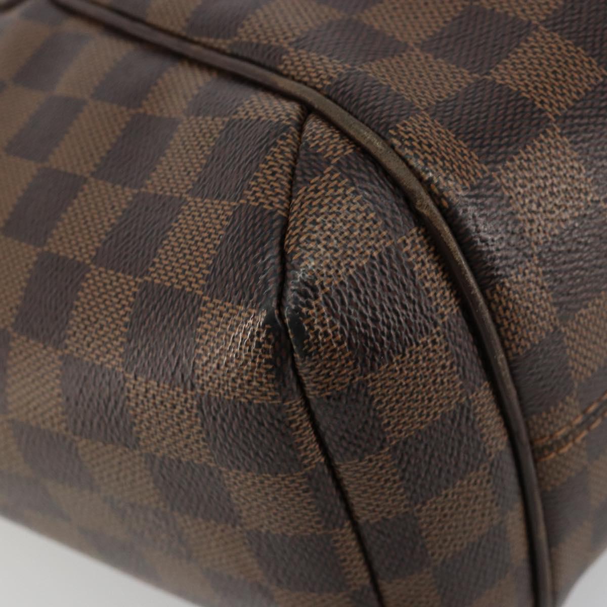 LOUIS VUITTON Damier Ebene Totally PM Tote Bag N41282 LV Auth 180448