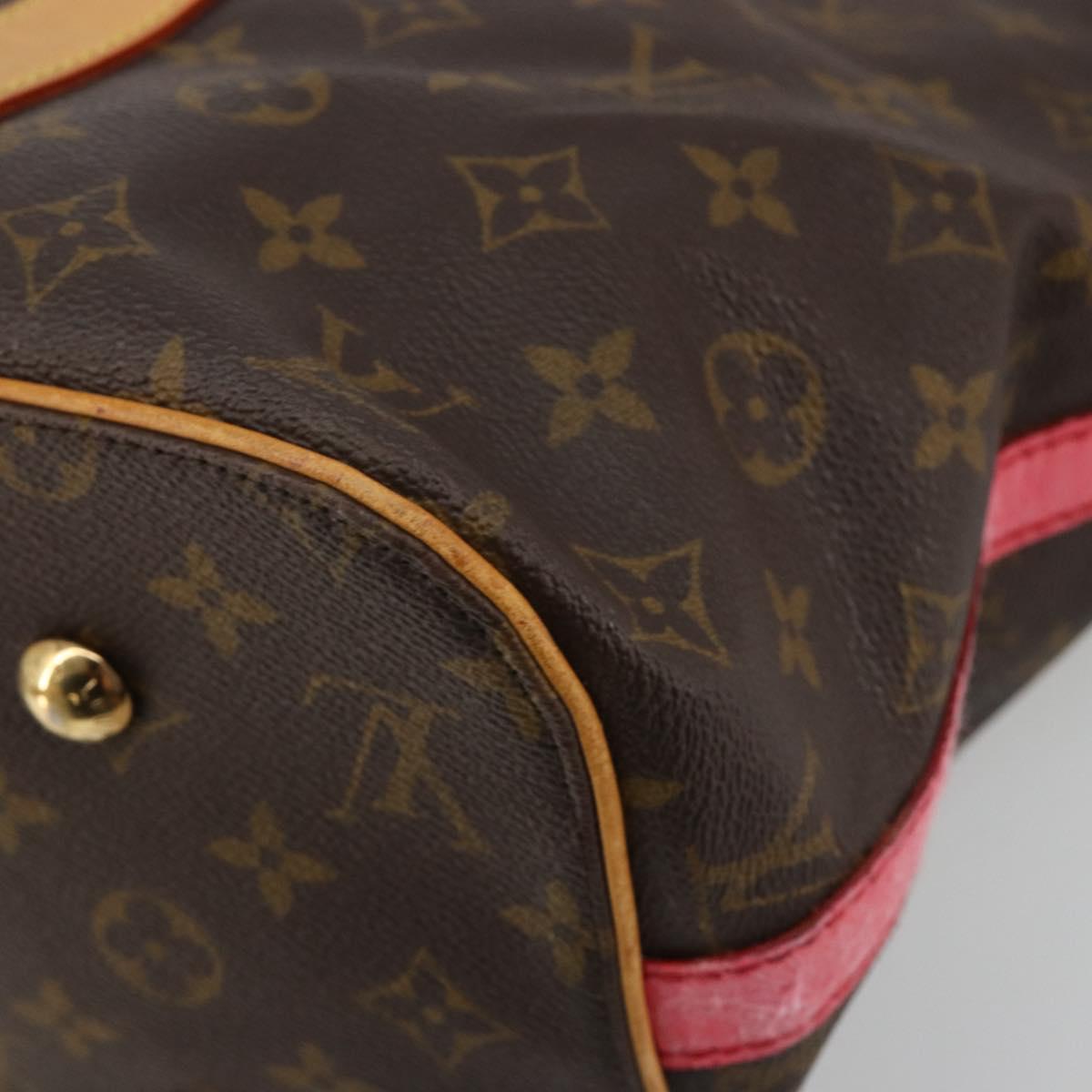 LOUIS VUITTON Monogram Ruby Neo Bucket Tote Bag Red M95613 LV Auth 180461
