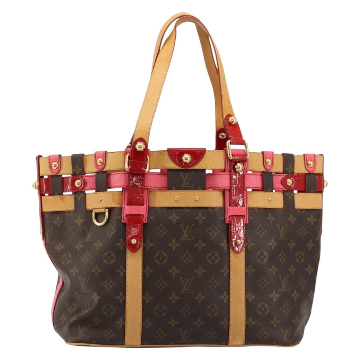 LOUIS VUITTON Monogram Ruby Neo Bucket Tote Bag Red M95613 LV Auth 180461