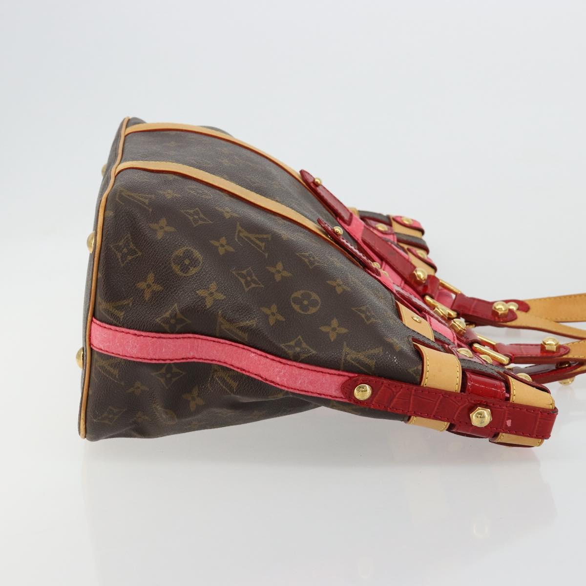 LOUIS VUITTON Monogram Ruby Neo Bucket Tote Bag Red M95613 LV Auth 180461