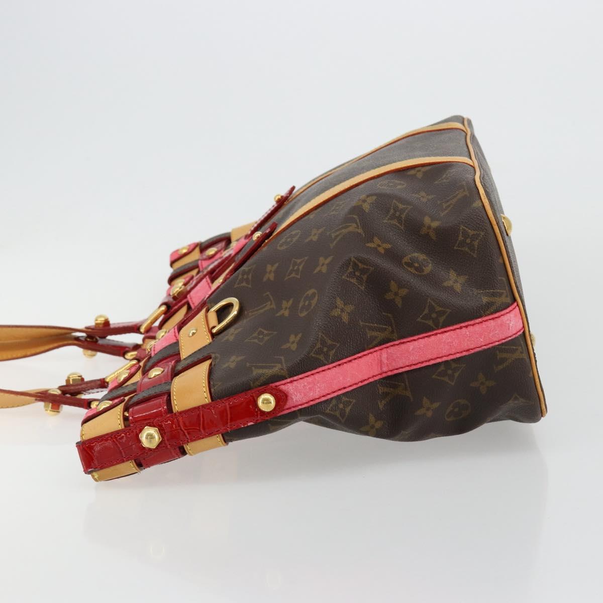 LOUIS VUITTON Monogram Ruby Neo Bucket Tote Bag Red M95613 LV Auth 180461