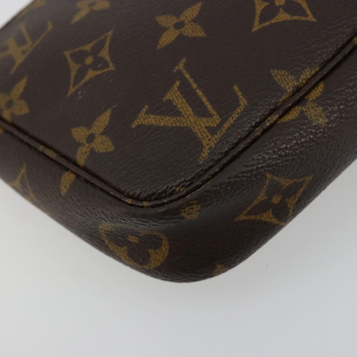 LOUIS VUITTON Monogram Pochette Accessoires Pouch M51980 LV Auth 180466