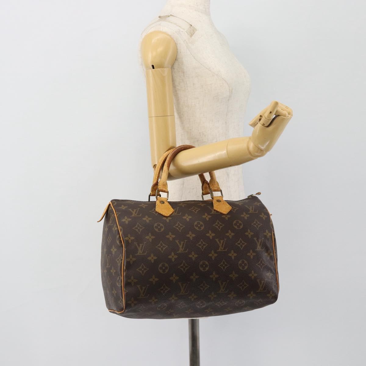LOUIS VUITTON Monogram Speedy 30 Hand Bag M41526 LV Auth 180468