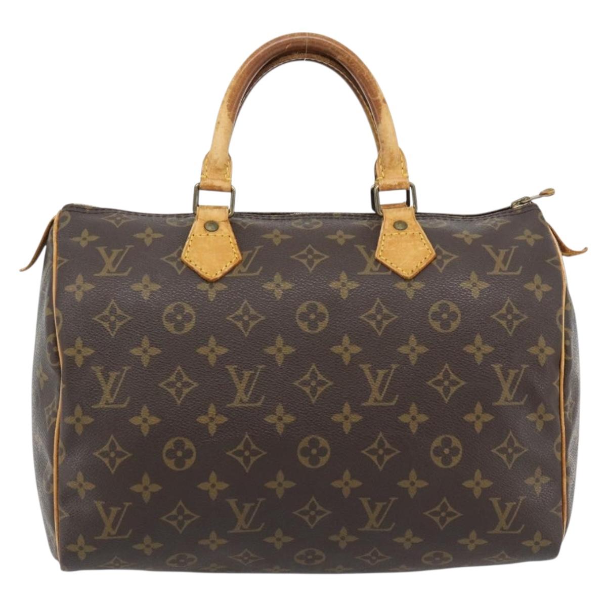 LOUIS VUITTON Monogram Speedy 30 Hand Bag M41526 LV Auth 180468