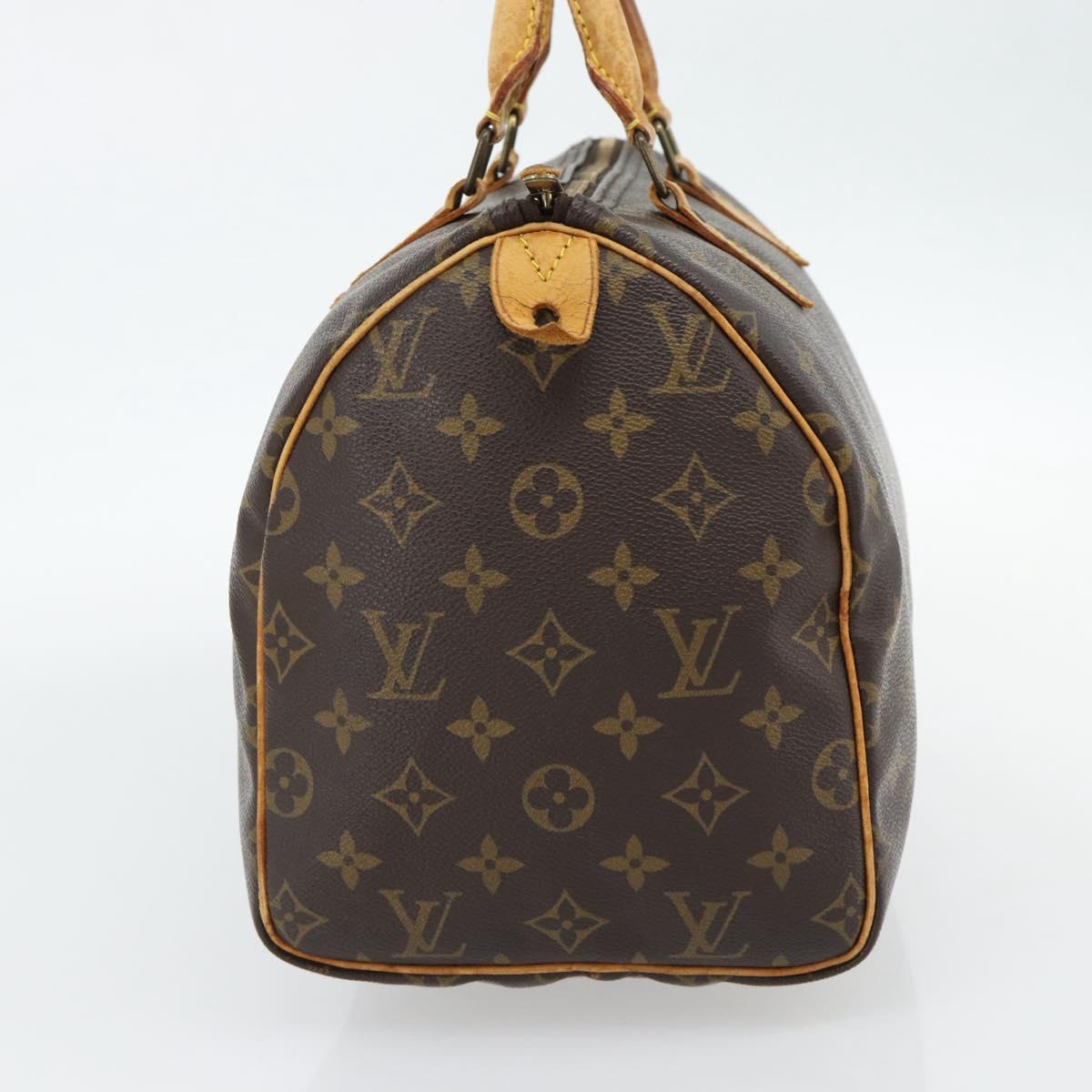 LOUIS VUITTON Monogram Speedy 30 Hand Bag M41526 LV Auth 180468