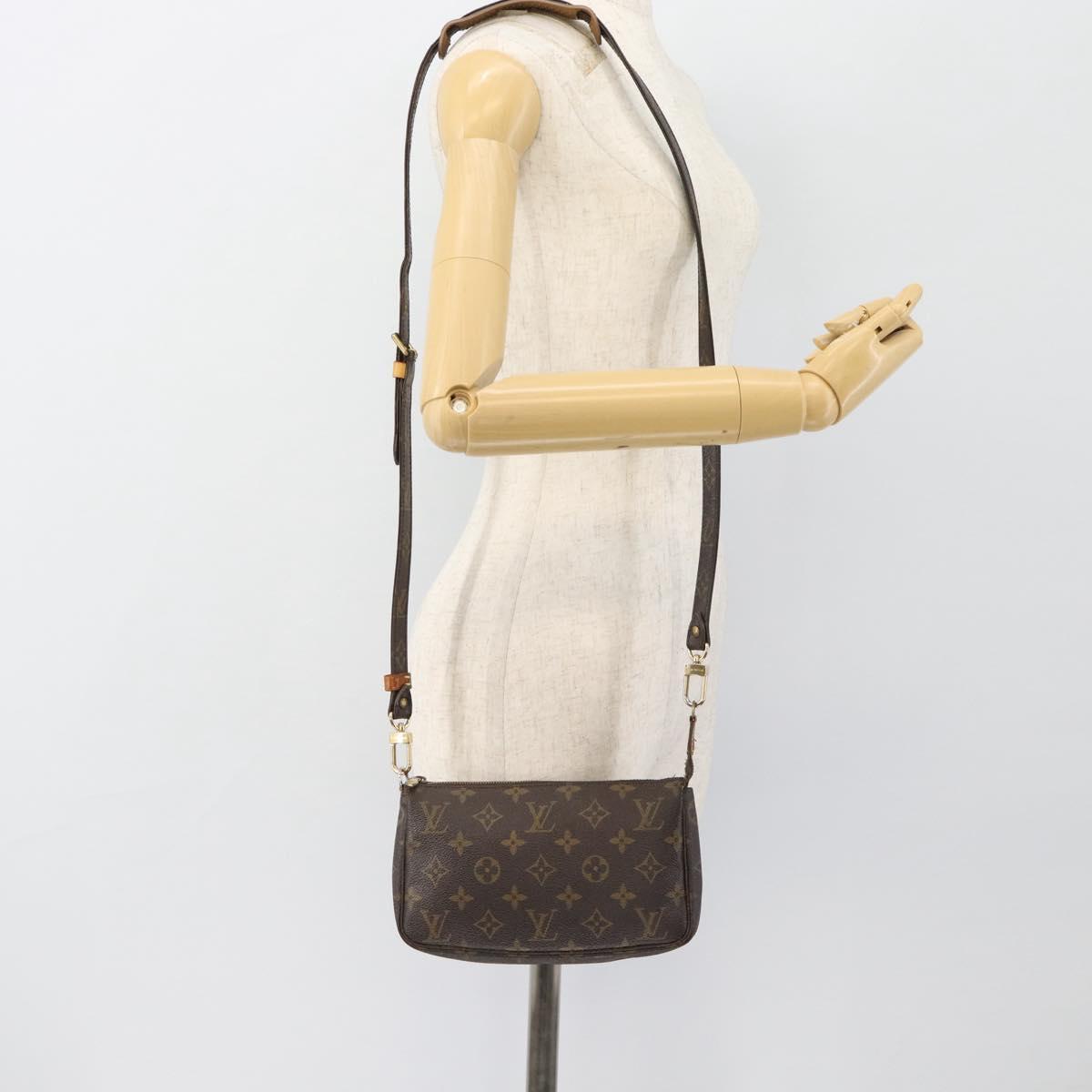 LOUIS VUITTON Monogram Pochette Accessoires Pouch M51980 LV Auth 180472