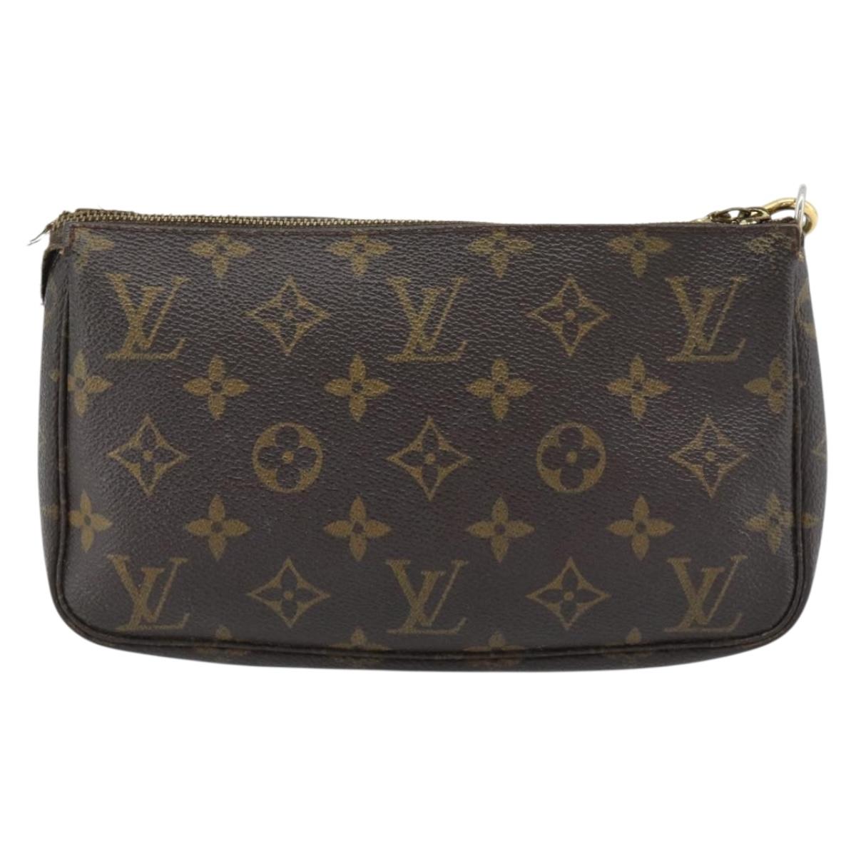 LOUIS VUITTON Monogram Pochette Accessoires Pouch M51980 LV Auth 180472