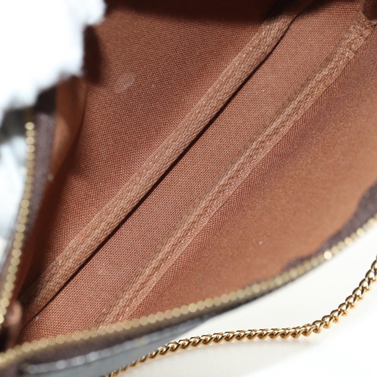 LOUIS VUITTON Monogram Mini Pochette Accessoires Pouch N41667 LV Auth 180474V
