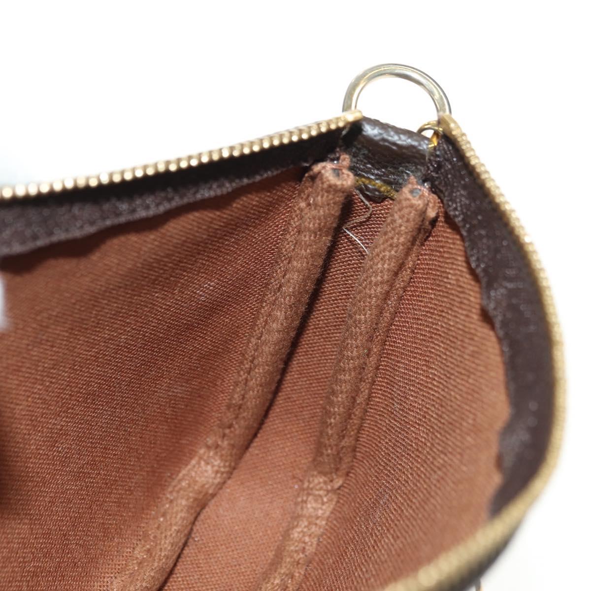 LOUIS VUITTON Monogram Mini Pochette Accessoires Pouch N41667 LV Auth 180474V