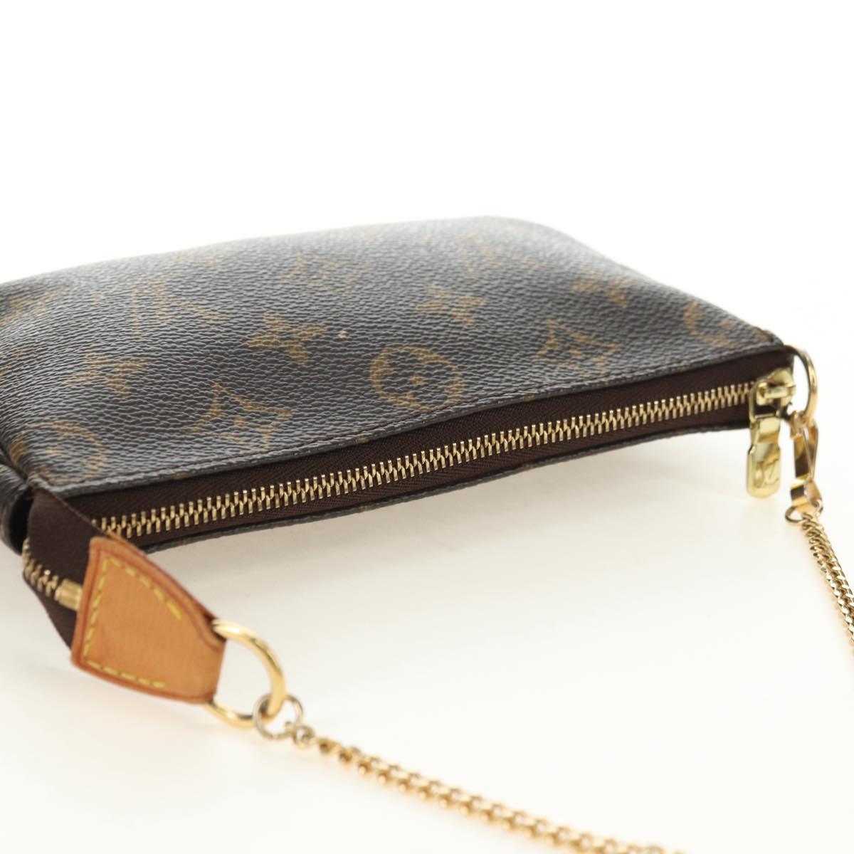 LOUIS VUITTON Monogram Mini Pochette Accessoires Pouch N41667 LV Auth 180474V