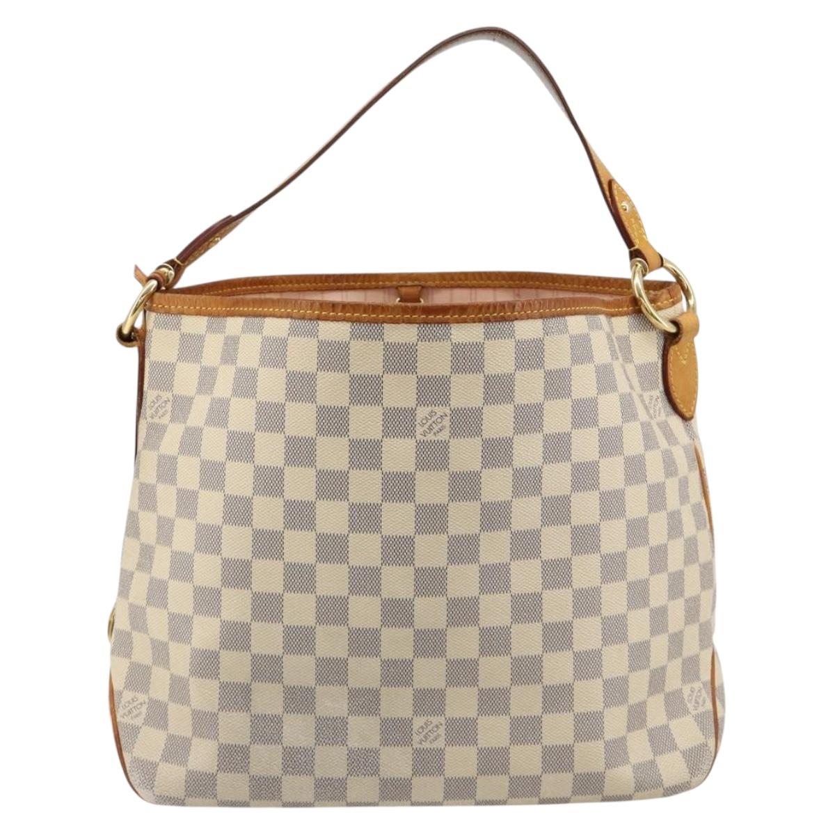 LOUIS VUITTON Damier Azur Delightful PM Shoulder Bag N41447 LV Auth 180475A