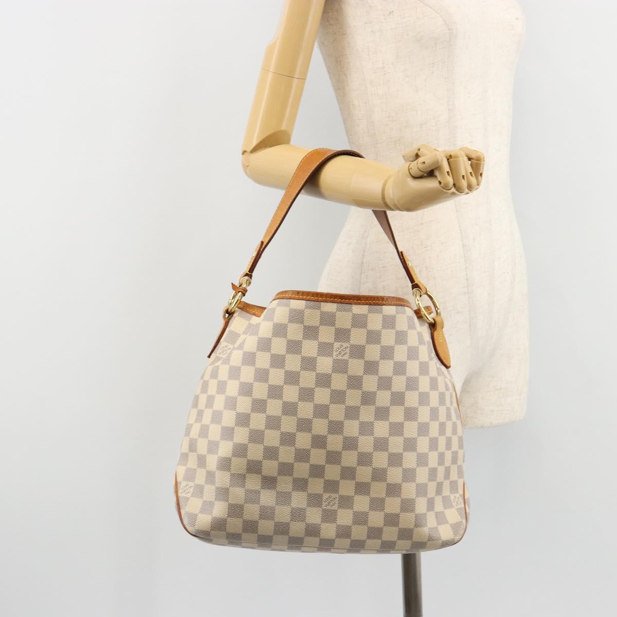 LOUIS VUITTON Damier Azur Delightful PM Shoulder Bag N41447 LV Auth 180475A