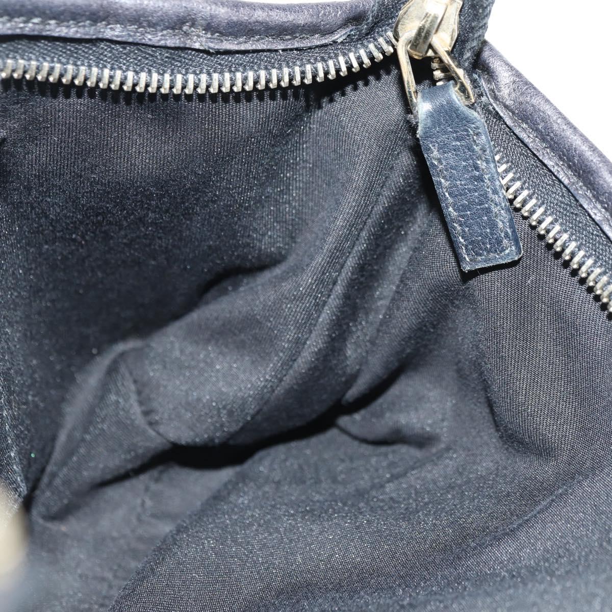 GUCCI GG Canvas Shoulder Bag Black Gold 130939 Auth 180484SAV