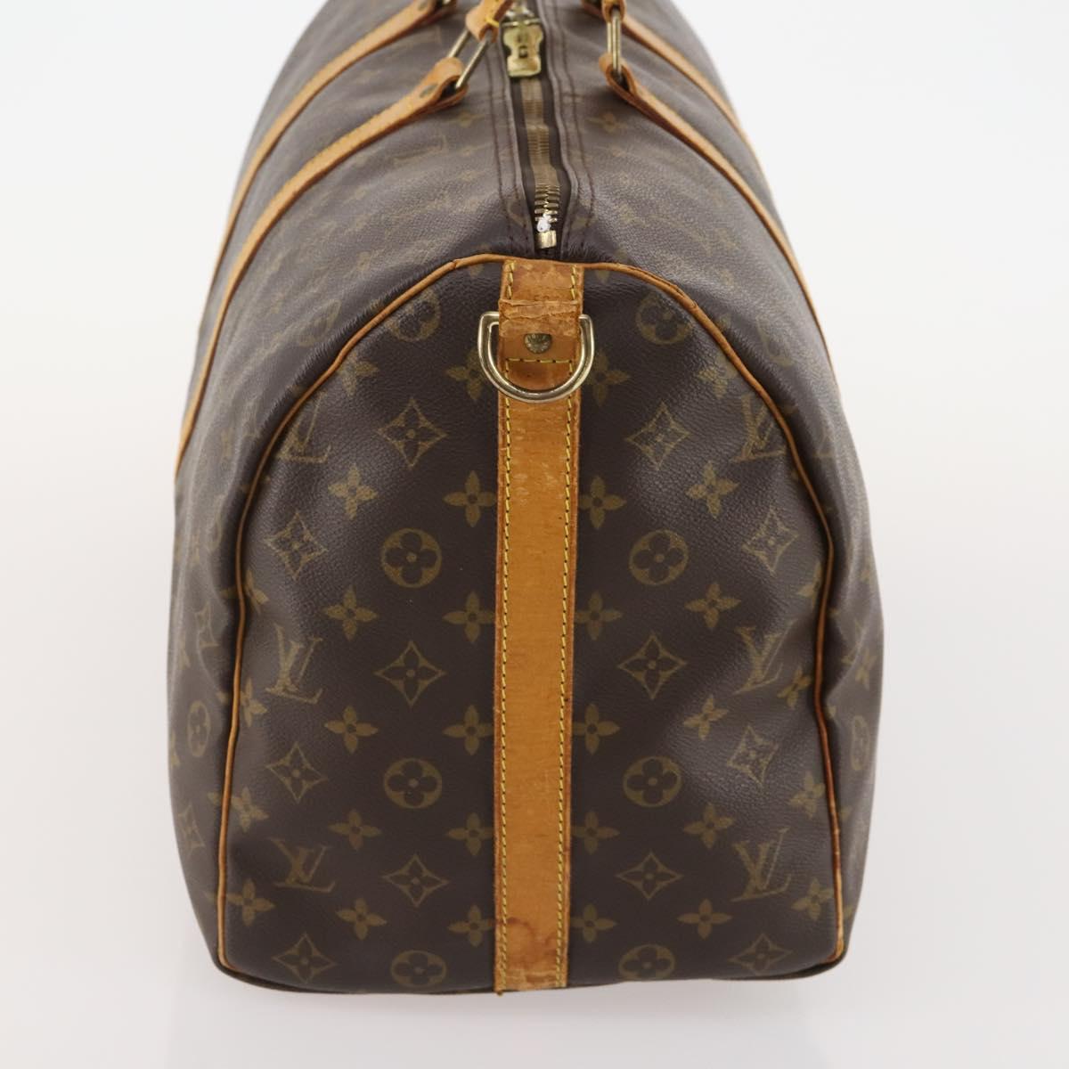LOUIS VUITTON Monogram Keepall Bandouliere 50 Boston Bag M41416 LV Auth 180498