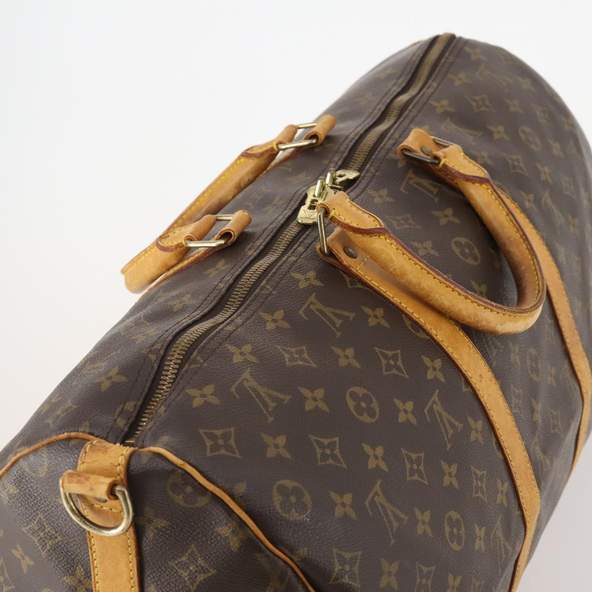 LOUIS VUITTON Monogram Keepall Bandouliere 50 Boston Bag M41416 LV Auth 180498