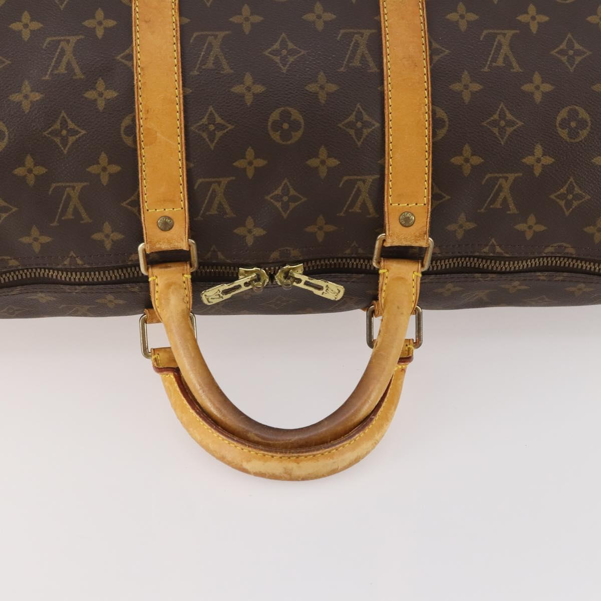 LOUIS VUITTON Monogram Keepall Bandouliere 50 Boston Bag M41416 LV Auth 180498