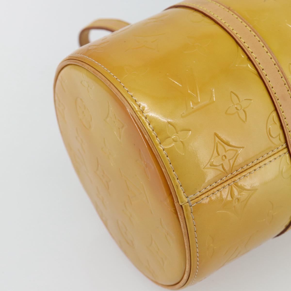 LOUIS VUITTON Monogram Vernis Bedford Hand Bag Beige M91006 LV Auth 180519