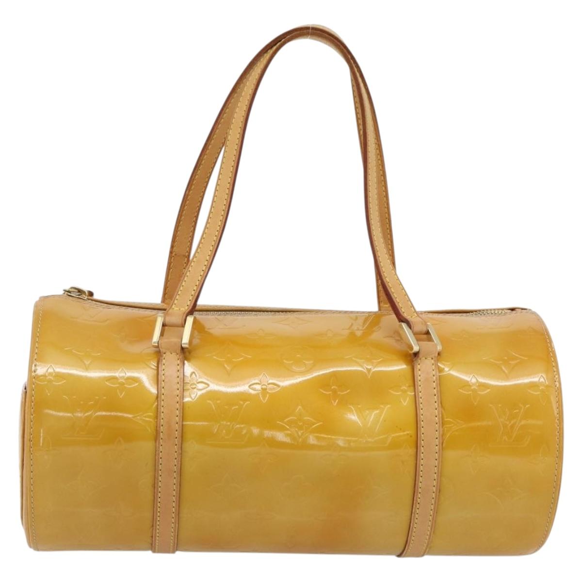 LOUIS VUITTON Monogram Vernis Bedford Hand Bag Beige M91006 LV Auth 180519