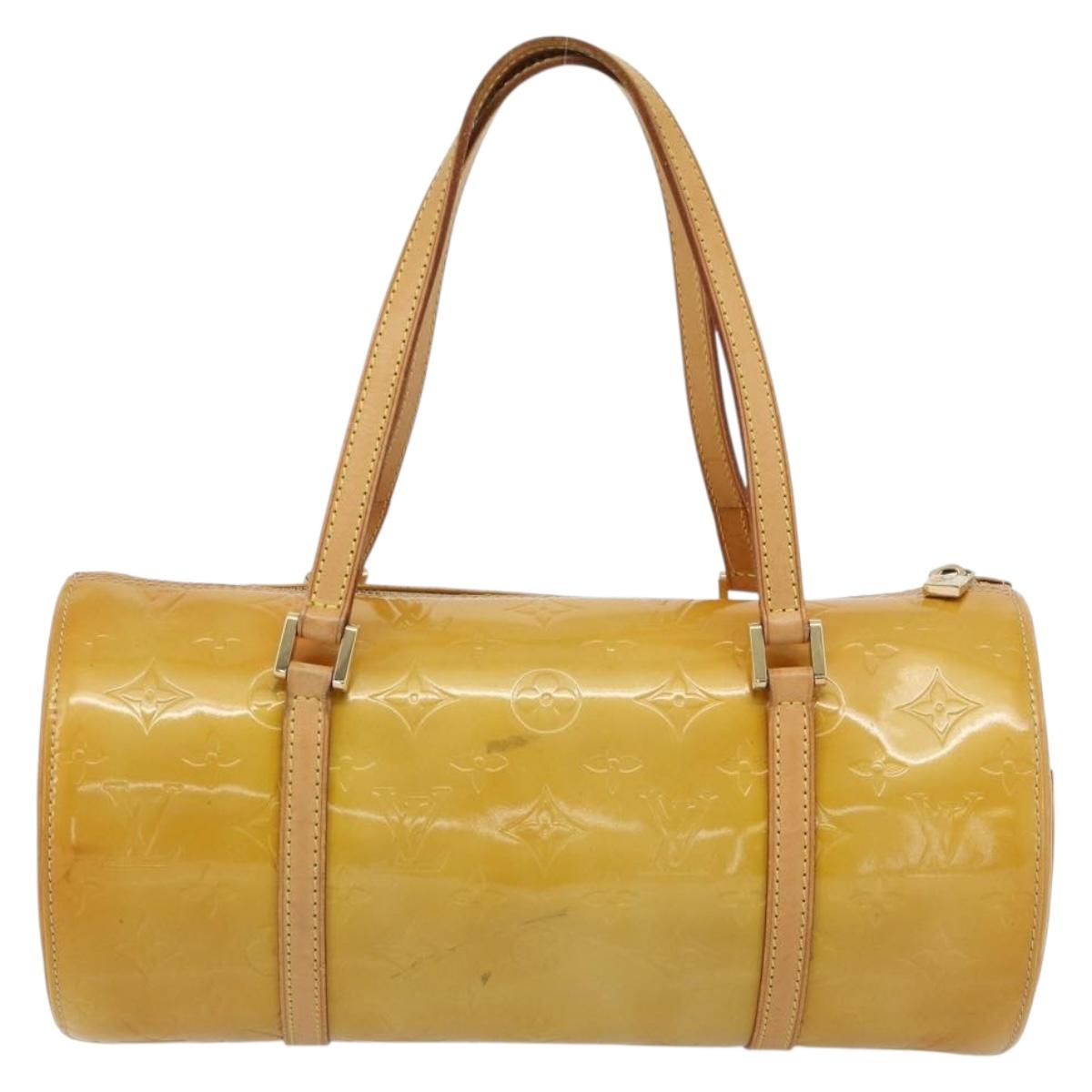 LOUIS VUITTON Monogram Vernis Bedford Hand Bag Beige M91006 LV Auth 180519