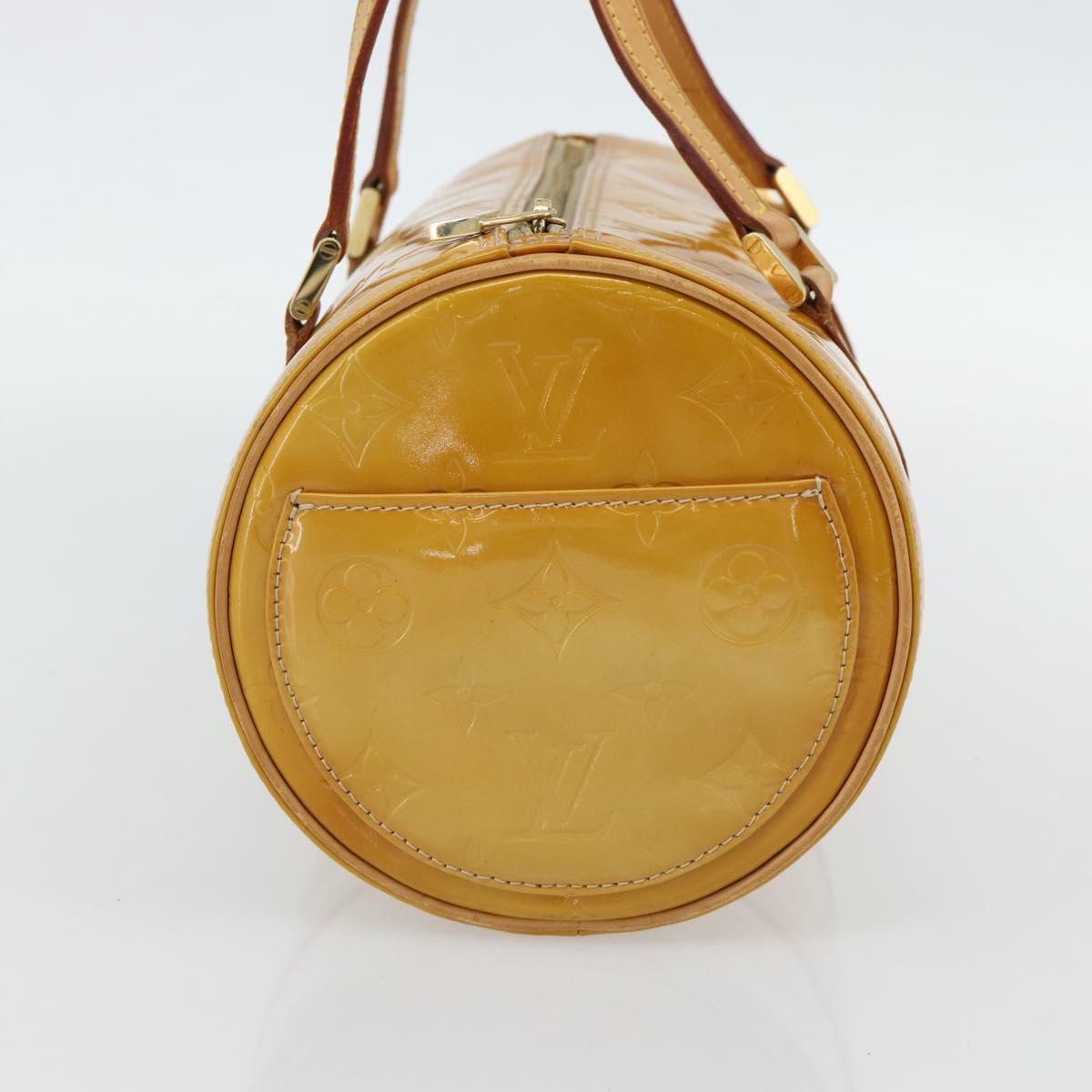 LOUIS VUITTON Monogram Vernis Bedford Hand Bag Beige M91006 LV Auth 180519