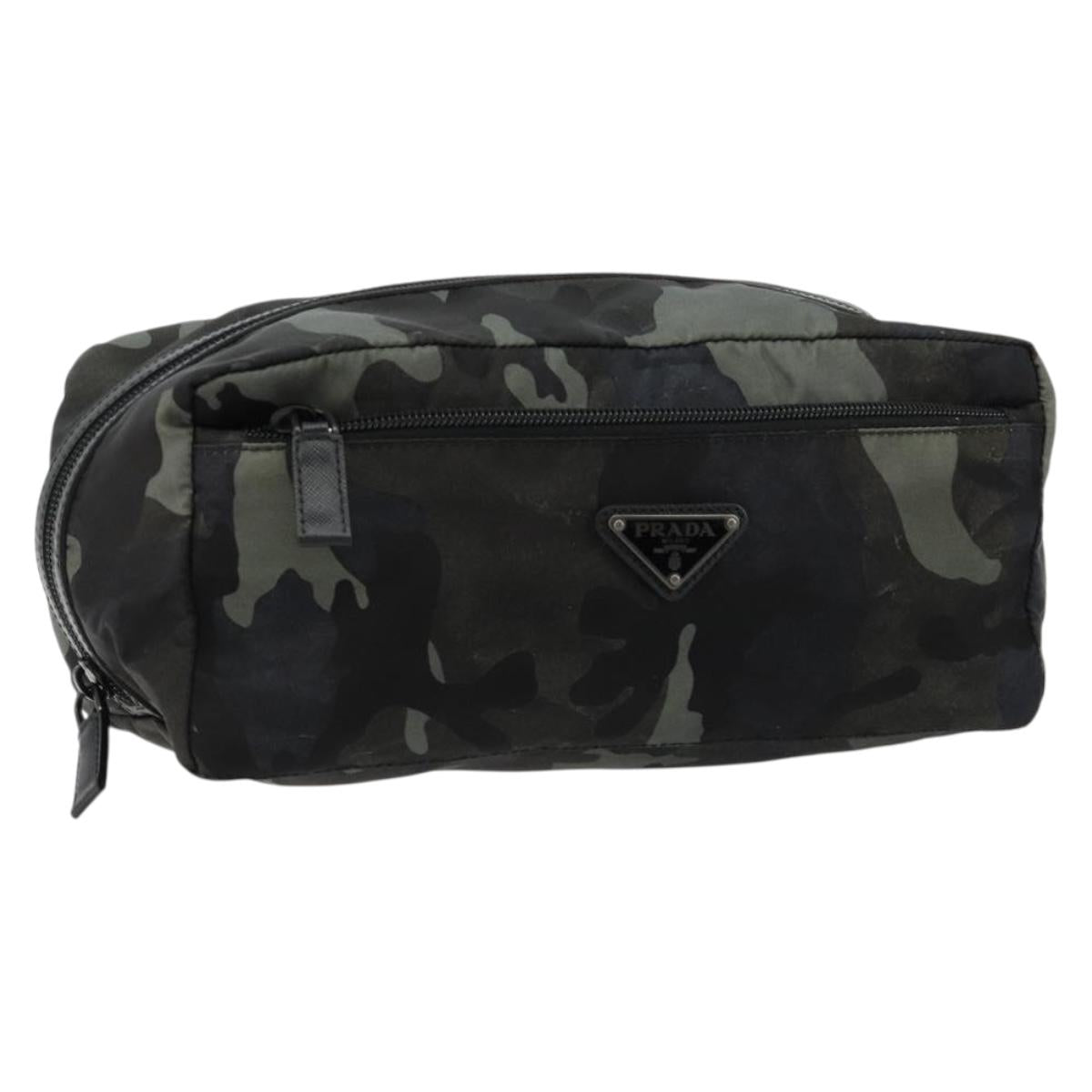 PRADA Pouch Nylon Navy Auth 180528A